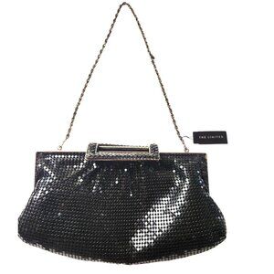 Black Sequin Evening Bag Chain Strap Satin Interior The Limited NWT party
